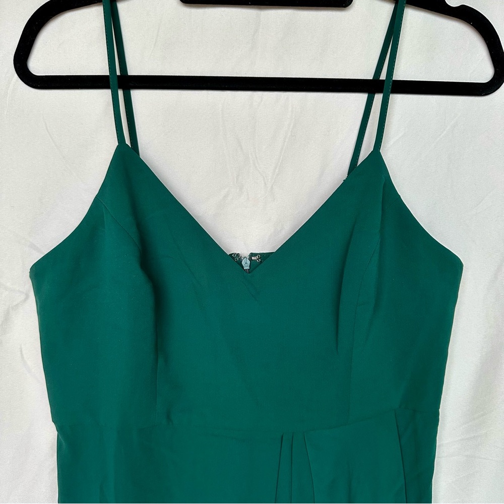 NWT Lulus Reinette Dark Green Midi Dress Large - Picture 6 of 8